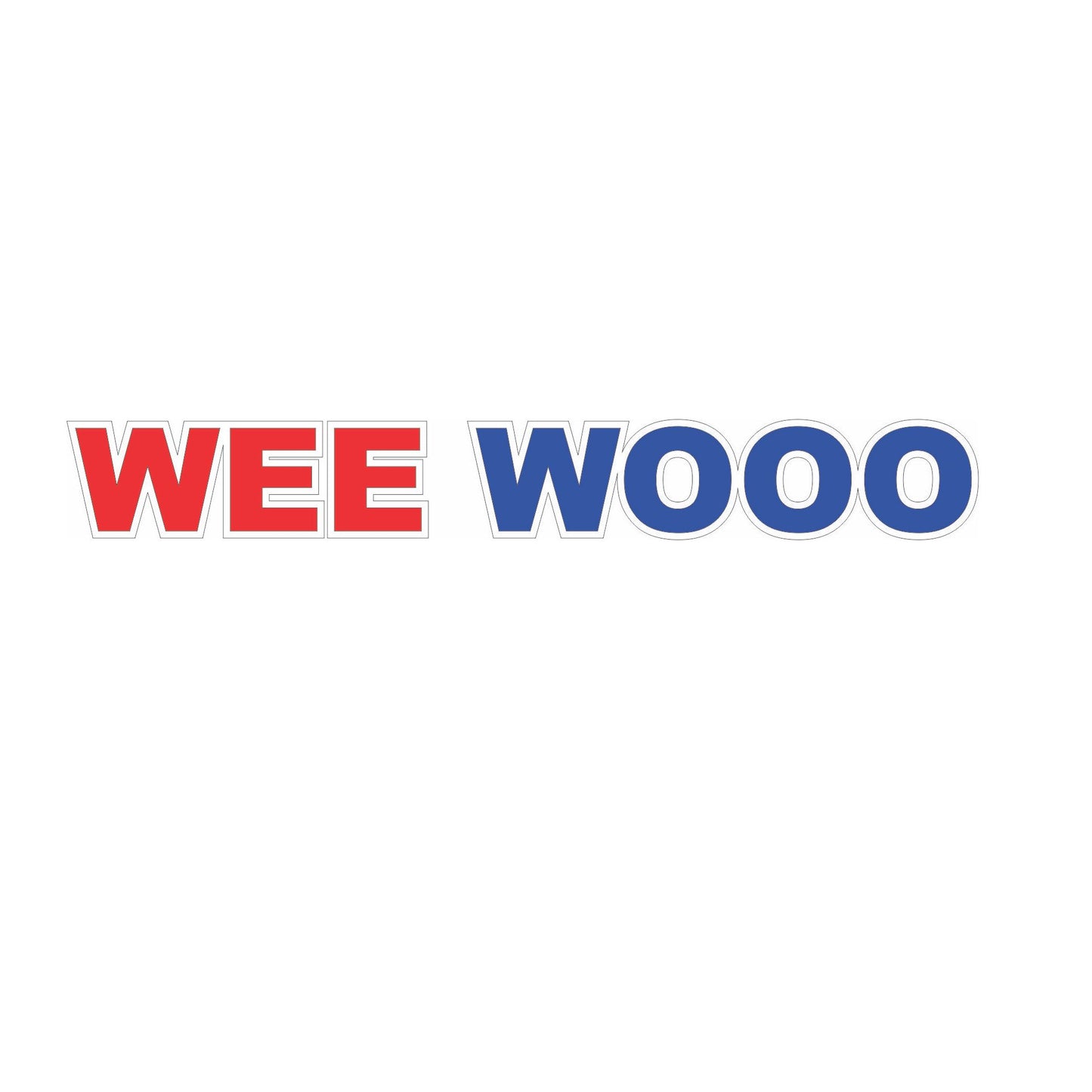 Wee Wooo Printed Vinyl Decal